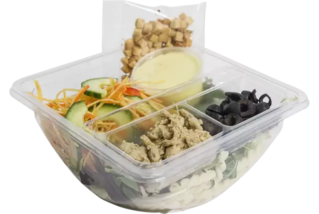 Indoor maaltijdsalade vega kip bak 400gr stuk